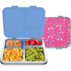 imageBentgo Kids Stainless Steel Prints LeakResistant Lunch Box  3Compartments with Bonus Silicone Container Durable EcoFriendly Dishwasher Safe BPAFree Ideal for School Ages 3 UnicornRainbows and Butterflies