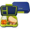 imageBentgo Pop  LeakProof Lunch Box ampamp Removable Divider for Ages 8 ampamp Teens  Lunch Container Holds 5 Cups of Food 34 Compartments MicrowaveDishwasher Safe 2 Year Warranty PeriwinklePinkNavy BlueChartreuse