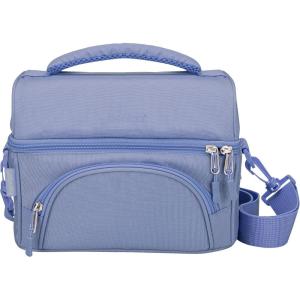 imageBentgo Deluxe Lunch Bag  Durable and Insulated Lunch Tote with Zippered Outer Pocket Internal Mesh Pocket Padded ampamp Adjustable Straps ampamp 2Way Zippers  Fits Most Lunch Boxes Carbon BlackSlate