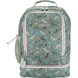 imageBentgo Kids 2in1 Backpack ampamp Insulated Lunch Bag  Durable 16 Backpack ampamp Lunch Container in Unique Prints for School ampamp Travel  Water Resistant Padded ampamp Large Compartments FairiesDino Fossils