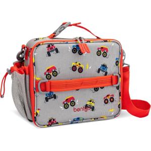 imageBentgo Kids Lunch Bag Whimsy ampamp Wonder Collection  Durable DoubleInsulated Lunch Bag for Kids 3 Holds Lunch BoxWater BottleSnacks WaterResistant Fabric ampamp Zip Pockets Starry SprinkleTrucks