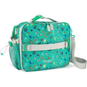imageBentgo Kids Lunch Bag Whimsy ampamp Wonder Collection  Durable DoubleInsulated Lunch Bag for Kids 3 Holds Lunch BoxWater BottleSnacks WaterResistant Fabric ampamp Zip Pockets Starry SprinkleBug Buddies