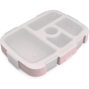 imageBentgo Kids Tray with Transparent Cover  Reusable BPAFree 5Compartment Meal Prep Container with BuiltIn Portion Control for Healthy Meals At Home ampamp On the Go Confetti Edition  Abyss BlueGlitter Edition  Petal Pink