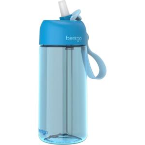 imageBentgo Kids Water Bottle  LeakProof Durable Tritan BPAFree 15 oz Cup for KidsToddlers Ages 3  Safe Sip Spout Carrying Handle ampamp Dishwasher Safe for School Sports Daycare ampamp Camp Blue