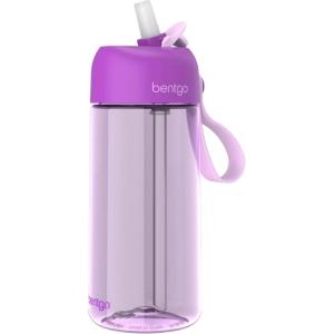 imageBentgo Kids Water Bottle  LeakProof Durable Tritan BPAFree 15 oz Cup for KidsToddlers Ages 3 Safe Sip Spout Carrying Handle ampamp Dishwasher Safe for School Sports Daycare ampamp Camp PurplePurple