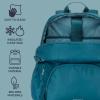 imageBentgo 2in1 Adult Backpack ampamp Insulated Lunch Bag  Lightweight WaterResistant Travel Backpack with 9 Compartments Laptop Sleeve ampamp Trolley Sleeve for Work ampamp Everyday Use Deep TealDeep Teal