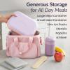 imageBentgo Insulated Lunch Bag  ExtraLarge Capacity Adult Lunch Bag with Shoulder Strap and External Storage Compartment Durable Lightweight Ideal for Work School and Meals On the GoSoft Blush