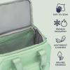 imageBentgo Insulated Lunch Bag  ExtraLarge Capacity Adult Lunch Bag with Shoulder Strap and External Storage Compartment Durable Lightweight Ideal for Work School and Meals On the GoClay Green