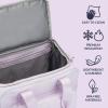 imageBentgo Insulated Lunch Bag  ExtraLarge Capacity Adult Lunch Bag with Shoulder Strap and External Storage Compartment Durable Lightweight Ideal for Work School and Meals On the GoLavender