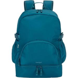 imageBentgo 2in1 Adult Backpack ampamp Insulated Lunch Bag  Lightweight WaterResistant Travel Backpack with 9 Compartments Laptop Sleeve ampamp Trolley Sleeve for Work ampamp Everyday Use Deep TealDeep Teal