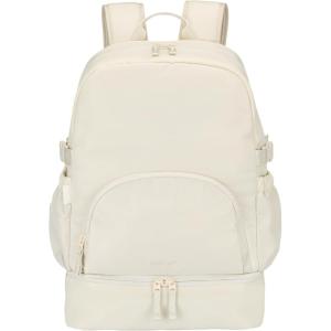 imageBentgo 2in1 Adult Backpack ampamp Insulated Lunch Bag  Lightweight WaterResistant Travel Backpack with 9 Compartments Laptop Sleeve ampamp Trolley Sleeve for Work ampamp Everyday Use Deep TealBone