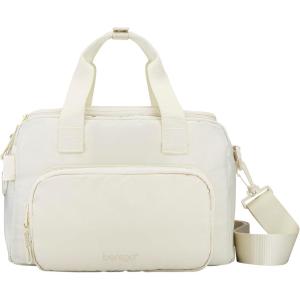 imageBentgo Insulated Lunch Bag  ExtraLarge Capacity Adult Lunch Bag with Shoulder Strap and External Storage Compartment Durable Lightweight Ideal for Work School and Meals On the GoBone