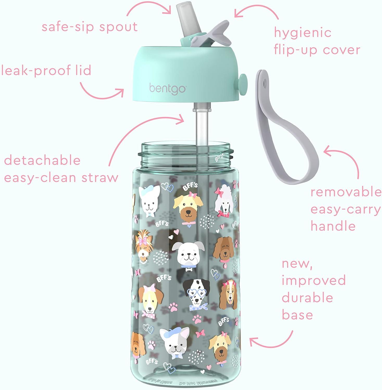 imageBentgo Kids Prints Lunch Box Kids Water Bottle  New ampamp Improved 2023 Puppy Love