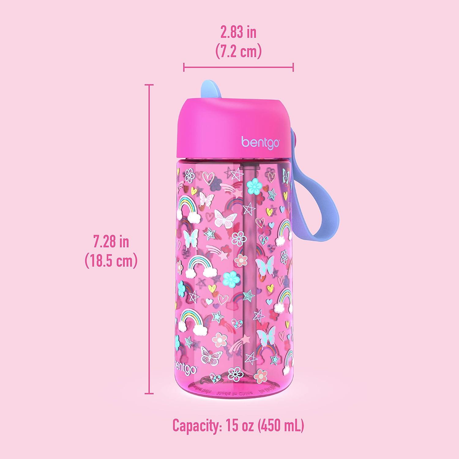 imageBentgo Kids Prints Lunch Box Kids Water Bottle  New ampamp Improved 2023 Rainbows and Butterflies