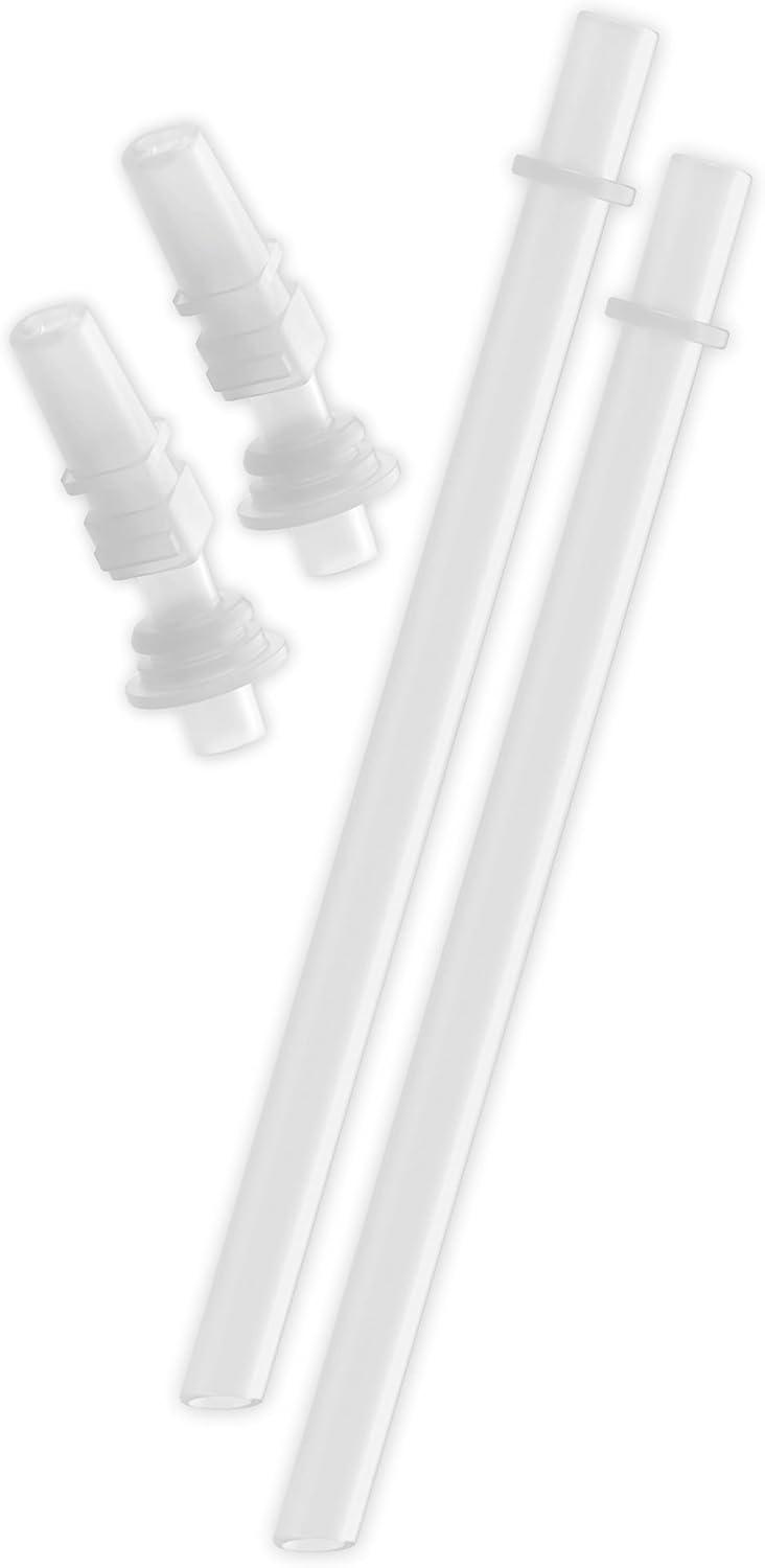 imageBentgo Kids Water Bottle  New ampamp Improved 2023 Set With 2Pack of Water Bottle Replacement Straws Rainbow