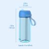 imageBentgo Kids Water Bottle  New ampamp Improved 2023 Set With 2Pack of Water Bottle Replacement Straws Blue