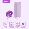 imageBentgo Kids Water Bottle  New ampamp Improved 2023 Set With 2Pack of Water Bottle Replacement Straws Purple