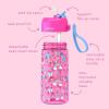 imageBentgo Kids Water Bottle 2Pack  New ampamp Improved 2023 Set With 2Pack of Water Bottle Replacement Straws Rainbows ampamp ButterfliesFairies