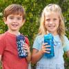 imageBentgo Kids Water Bottle 2Pack  New ampamp Improved 2023 Set With 2Pack of Water Bottle Replacement Straws RocketShark