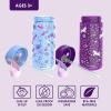 imageBentgo Kids Water Bottle 2Pack  New ampamp Improved 2023 Set With 2Pack of Water Bottle Replacement Straws UnicornLavender Galaxy