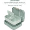 imageBentgo Modern BentoStyle Lunch Box Set With Reusable Snack Cup Mint Green