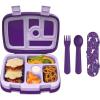 imageBentgo Kids Prints 5Compartment BentoStyle Kids Lunch Box Set with Reusable Plastic Utensils Unicorn