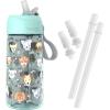 imageBentgo Kids Water Bottle  New ampamp Improved 2023 Set With 2Pack of Water Bottle Replacement Straws Puppy Love