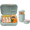 imageBentgo Modern BentoStyle Lunch Box Set With Reusable Snack Cup Mint Green