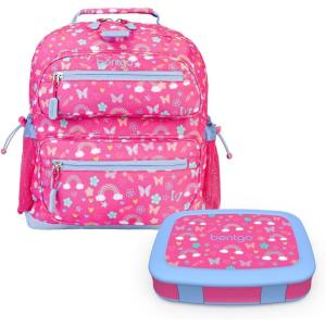 imageBentgo Kids 14 Backpack Set With Kids Prints Lunch Box Rainbows and Butterflies