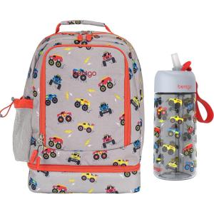 imageBentgo Kids 2in1 Backpack ampamp Insulated Lunch Bag Set Water Bottle  New ampamp Improved 2023 Trucks