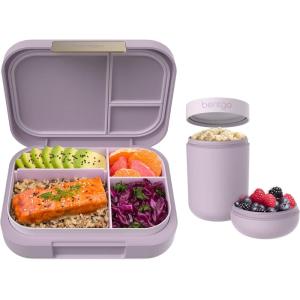 imageBentgo Modern BentoStyle Lunch Box Set With Reusable Snack Cup Orchid