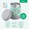 imageBentgo Kids Stainless Steel Food Jar  11oz LeakProof Double Insulated Hot or Cold Food Container with Removable Silicone Bumper Dishwasher Safe Easy Open Lid Ages 3 TrucksPuppy Love