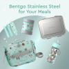 imageBentgo Kids Stainless Steel Food Jar  11oz LeakProof Double Insulated Hot or Cold Food Container with Removable Silicone Bumper Dishwasher Safe Easy Open Lid Ages 3 TrucksPuppy Love