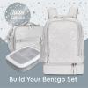 imageBentgo Kids 2in1 Backpack ampamp Insulated Lunch Bag  Durable 16 Backpack ampamp Lunch Container in Unique Prints for School ampamp Travel  Water Resistant Padded ampamp Large Compartments Bug BuddiesGlitter Edition  Silver