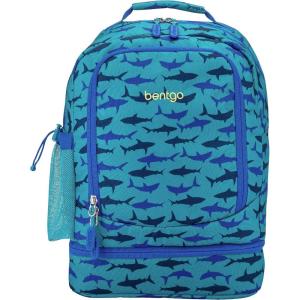 imageBentgo Kids 2in1 Backpack ampamp Insulated Lunch Bag  Durable 16 Backpack ampamp Lunch Container in Unique Prints for School ampamp Travel  Water Resistant Padded ampamp Large Compartments Bug BuddiesShark