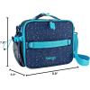 imageBentgo Kids 5Compartment Lunch Box Set With Insulated Lunch Bag and 2in1 Backpack amp Insulated Lunch Bag Confetti Edition  Abyss Blue