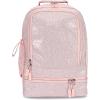 imageBentgo Kids 5Compartment Lunch Box Set With Insulated Lunch Bag and 2in1 Backpack amp Insulated Lunch Bag Glitter Edition  Petal Pink