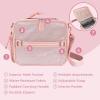 imageBentgo Kids 5Compartment Lunch Box With Insulated Lunch Bag  Glitter Edition  Petal Pink