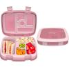 imageBentgo Kids 5Compartment Lunch Box With Kids 2in1 Backpack amp Insulated Lunch Bag Glitter Edition  Petal Pink