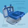 imageBentgo Kids BentoStyle 5Compartment Lunch Box With Kids Reusable Plastic Utensils Blue