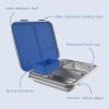 imageBentgo Kids Stainless Steel Lunch Box Set With Reusable Stainless Steel Utensils Blue