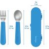 imageBentgo Kids Stainless Steel Lunch Box Set With Reusable Stainless Steel Utensils Blue