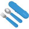 imageBentgo Kids Stainless Steel Lunch Box Set With Reusable Stainless Steel Utensils Blue