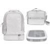 imageBentgo Kids 5Compartment Lunch Box Set With Insulated Lunch Bag and 2in1 Backpack amp Insulated Lunch Bag Glitter Edition  Silver
