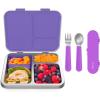 imageBentgo Kids Stainless Steel Lunch Box Set With Reusable Stainless Steel Utensils Purple