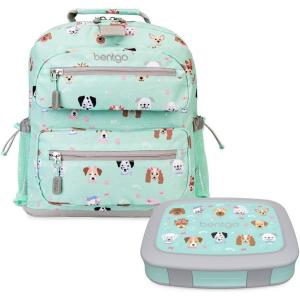 imageBentgo Kids 14 Backpack Set With Kids Prints Lunch Box Puppy Love