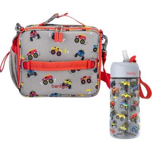 imageBentgo Kids Lunch Bag Set Water Bottle  New amp Improved 2023 Trucks
