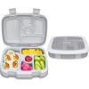 imageBentgo Kids 5Compartment Lunch Box With Insulated Lunch Bag  Glitter Edition  Silver