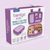 imageBentgo Kids BentoStyle 5Compartment Lunch Box With Kids Reusable Plastic Utensils Purple