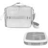 imageBentgo Kids 5Compartment Lunch Box With Insulated Lunch Bag  Glitter Edition  Silver